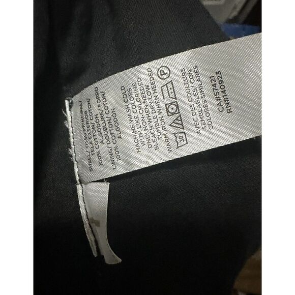 Ann Taylor Loft Navy Eyelet Fully Lined Flat Front Shorts Scalloped Hem SZ S - Picture 7 of 9